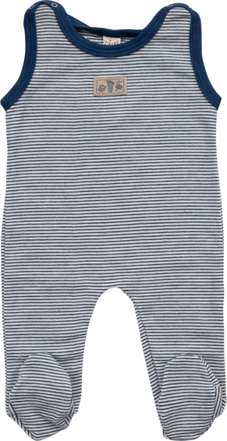 Lilano wool silk body with legs navy striped