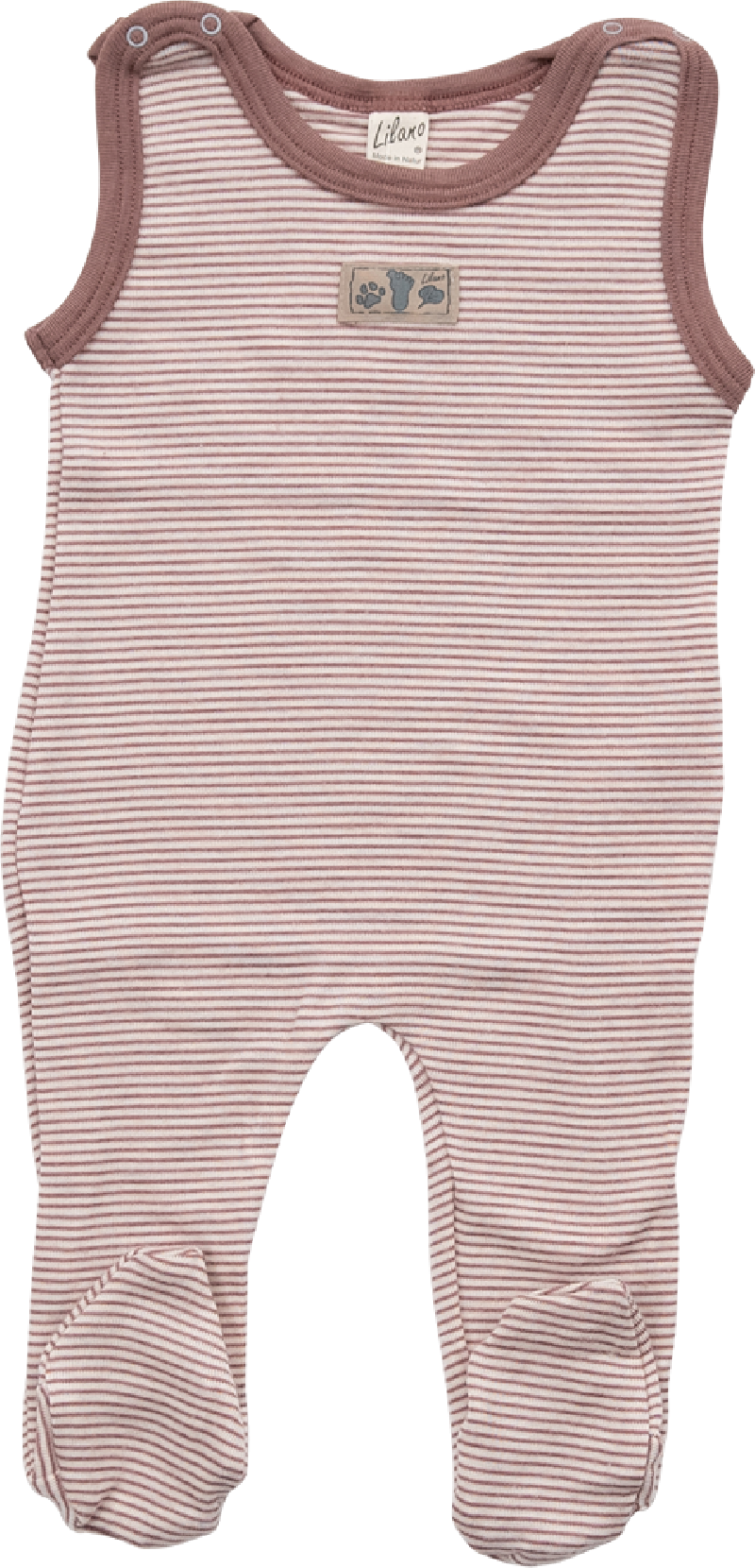 Lilano wool silk body with legs mauve striped