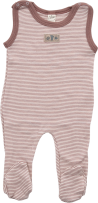 Lilano wool silk body with legs mauve striped