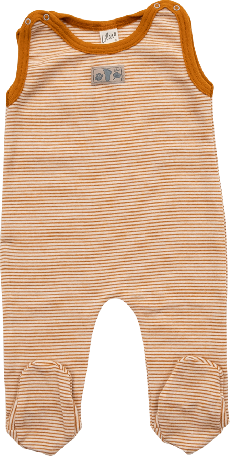 Lilano wool silk body with legs curry striped