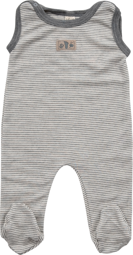 Lilano wool silk body with legs grey striped