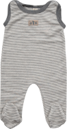 Lilano wool silk body with legs grey striped