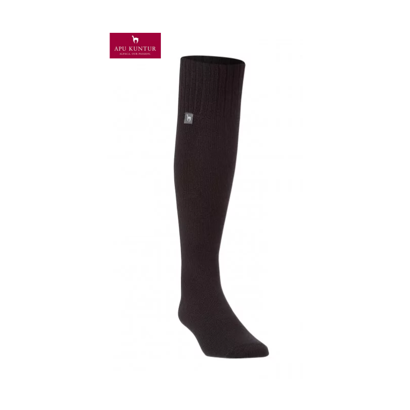 Apu Kuntur socks alpaca wool socks blue with motive