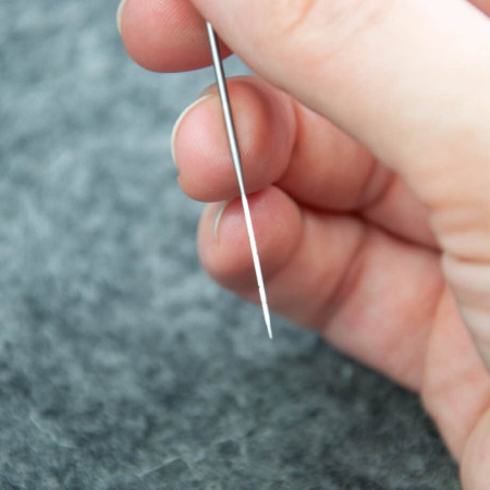 De Witte Engel (meervilt) felt needle 32 gauge 3 sided rough 3 pieces