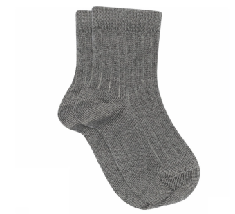 MP Denmark rib socks grey melange (491)