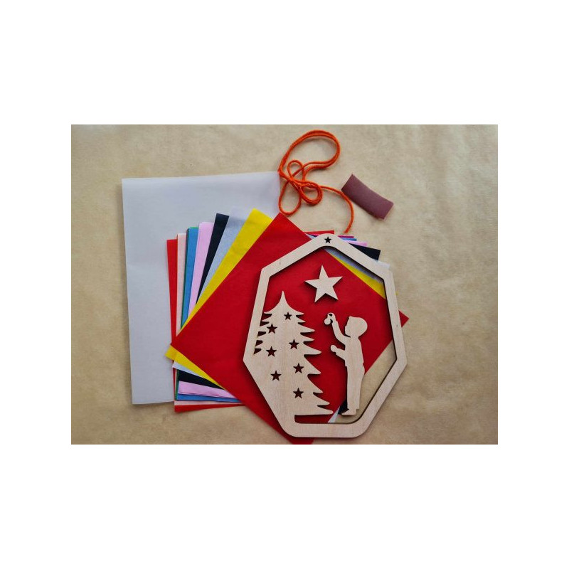 Kleine Knoest advent raamhanger maakpakket