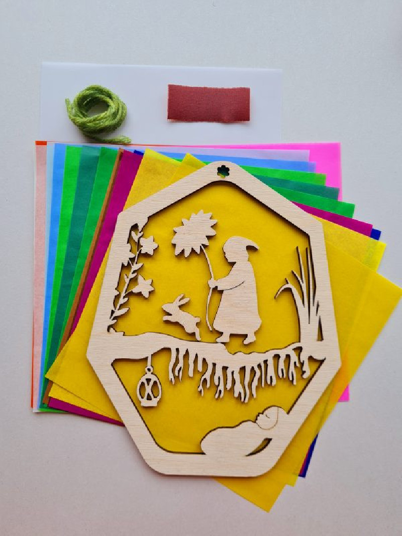 Kleine Knoest Sinterklaas window hanger diy set