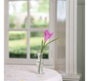 Sjaal met Verhaal krokus roze Sjaal met Verhaal krokus roze