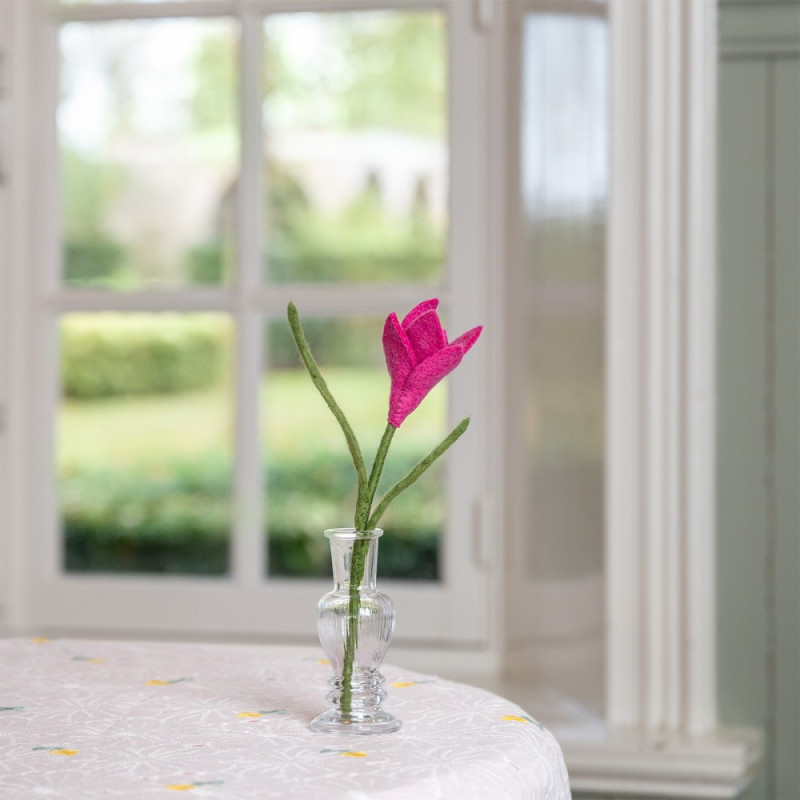 Sjaal met Verhaal crocus pink