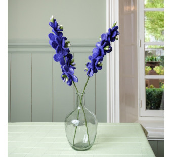 Sjaal met Verhaal delphinium blue