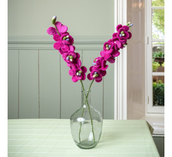 Sjaal met Verhaal ridderspoor fuchsia Sjaal met Verhaal ridderspoor fuchsia