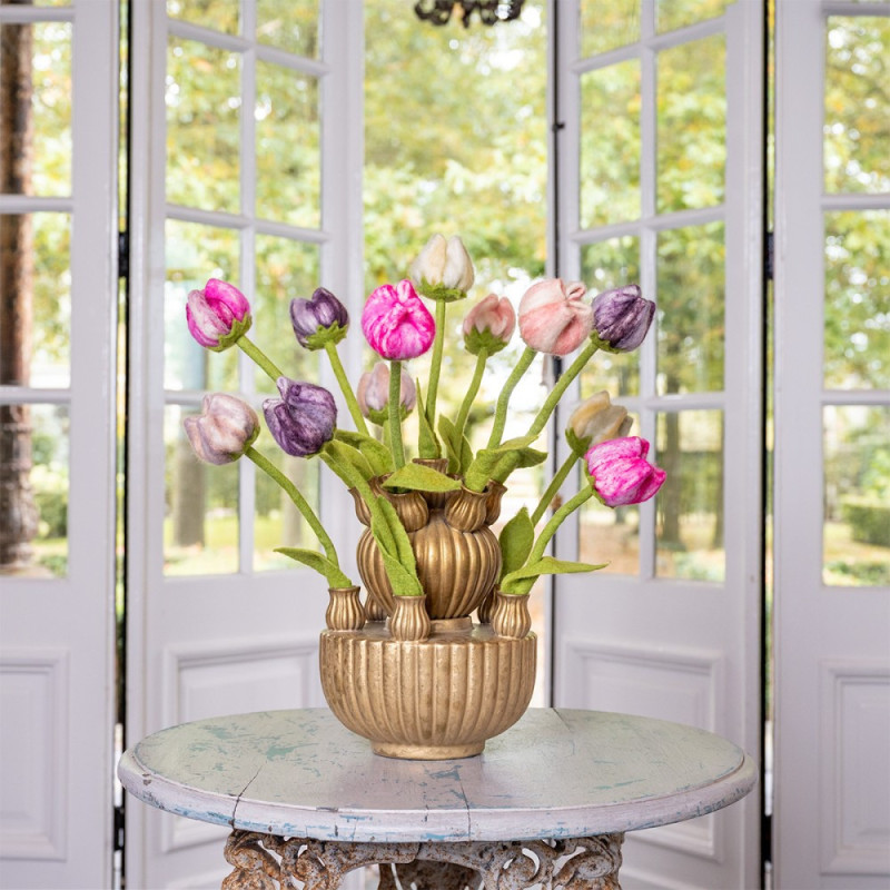 Sjaal met verhaal tulpen 5 stuks pastel