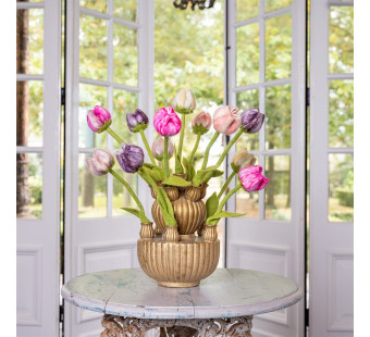 Sjaal met verhaal tulips set of 5 assorti pastel