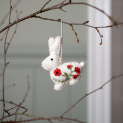 Sjaal met Verhaal konijn met klaproos