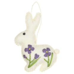 Sjaal met Verhaal konijntje met pinksterbloem