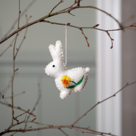 Sjaal met Verhaal hanger konijn met boterbloem