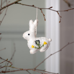 Sjaal met verhaal hanger konijn paardenbloem