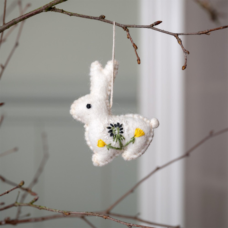 Sjaal met verhaal hanger konijn paardenbloem