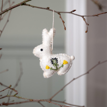 Sjaal met verhaal hanger konijn paardenbloem