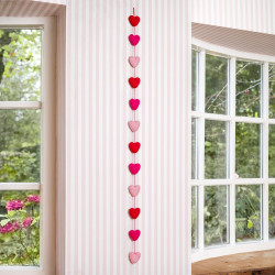 Sjaal met Verhaal viltslinger hartjes