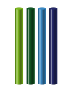 Seccorell losse kleuren bruin-groen