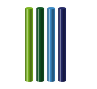 Seccorell losse kleuren blauw-groen