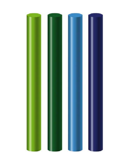 Seccorell losse kleuren bruin-groen