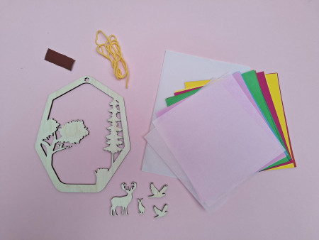 Kleine Knoest Sinterklaas window hanger diy set