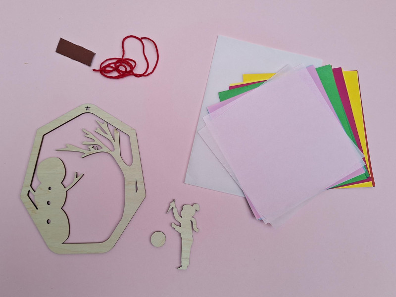 Kleine Knoest Sinterklaas window hanger diy set