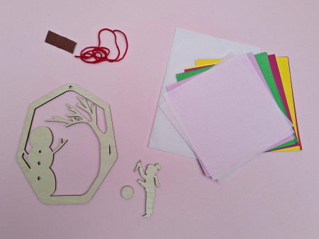 Kleine Knoest Sinterklaas window hanger diy set