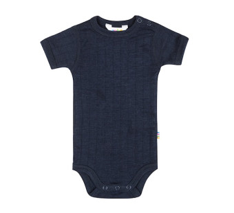 Joha wool silk short sleeved body navy Joha wool silk short sleeved body navy