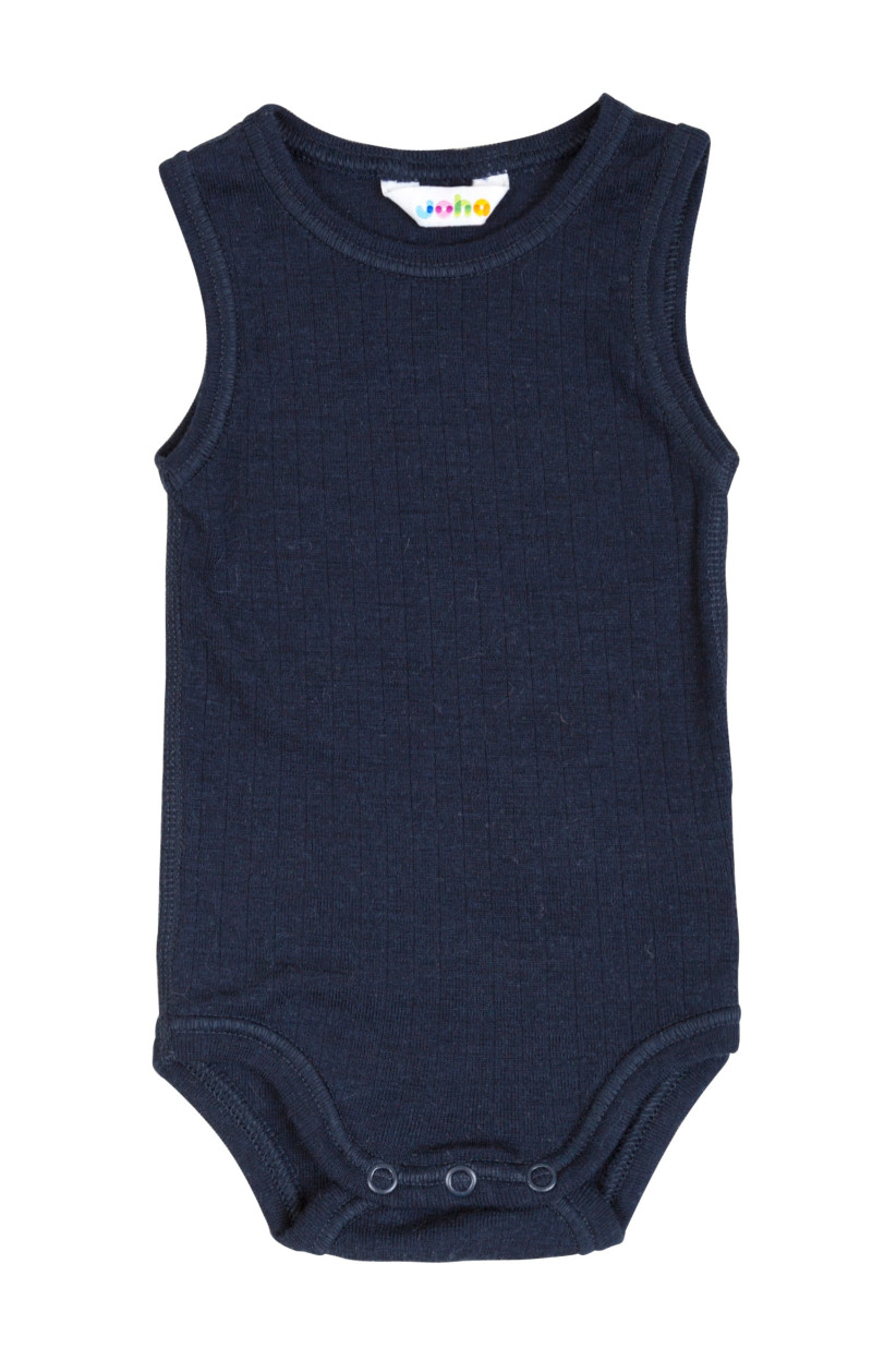 Joha merino woolen sleeveless body brown