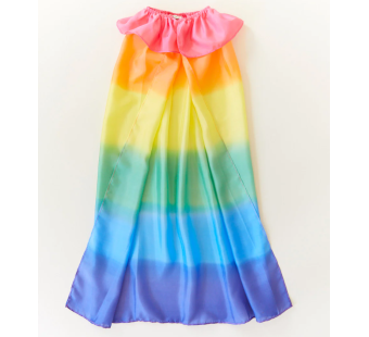 Sarah's Silk zijde cape regenboog