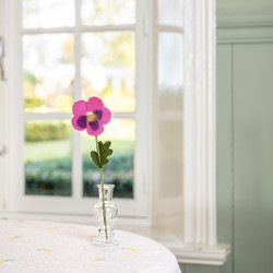 Sjaal met Verhaal viooltje fuchsia