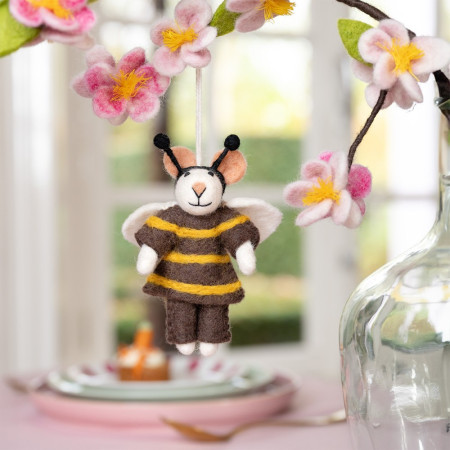 Sjaal met Verhaal hanger muis Bij