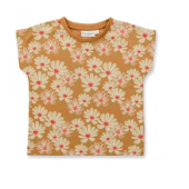 Sense Organics Tshirt bloemen karamel Dora