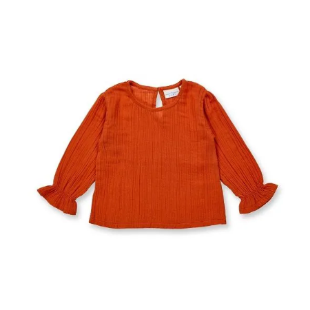 Sense Organics Tshirt bloemen karamel Dora