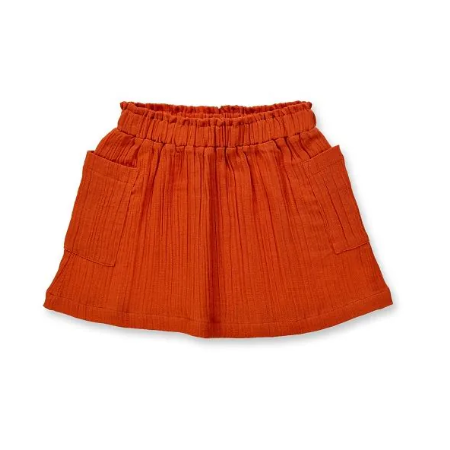 Sense Organics rok bloemetjes karamel