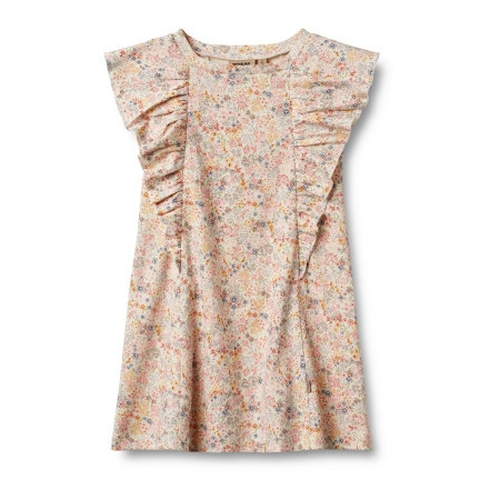 Wheat katoenen jurk met roezels en boemetjes Shirley