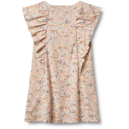 Wheat katoenen jurk met roezels en boemetjes Shirley