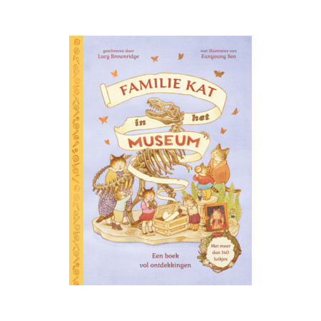 Familie kat in het museum (Lucy Brownridge)