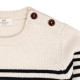 Copenhagen Colors katoenen schipperstrui creme navy sailor