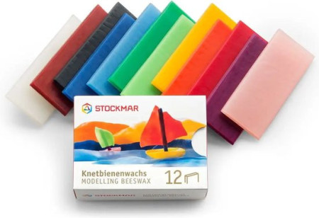 Stockmar bijenkneedwas 12 kleuren in karton