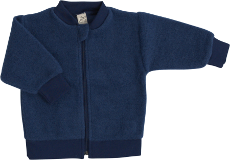 Lilano wolplush frottee vest navy