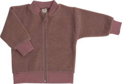 Lilano wolplush frottee vest mauve