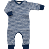 Lilano softly rubbed woolen jumpsuit navy striped
