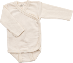 Lilano wool silk wrap around body natural