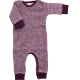 Lilano wol plush frottee jumpsuit paars gestreept (250024)