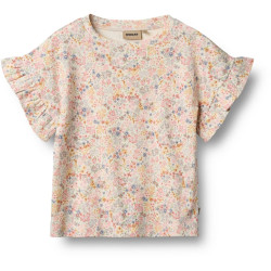 Wheat cotton tshirt Ally with flowers