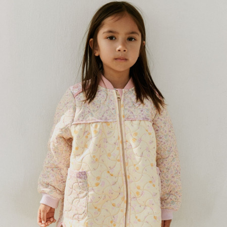 Wheat thermo jas Liv met bloemen (gerecyclede polyester)